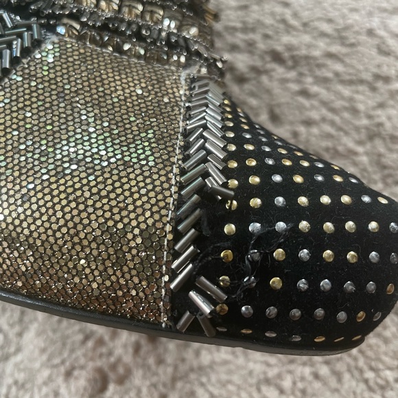 Colin Stuart embellished zip up booties - Picture 8 of 10